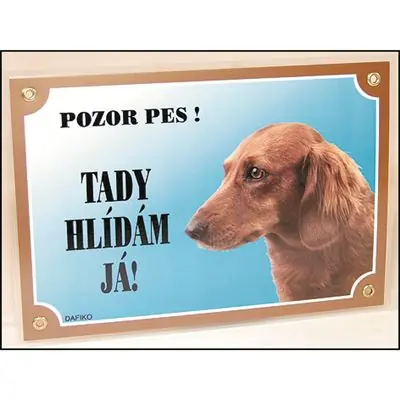 Tabulka jezevčík dlouhosrstý Přímo Od Výrobce