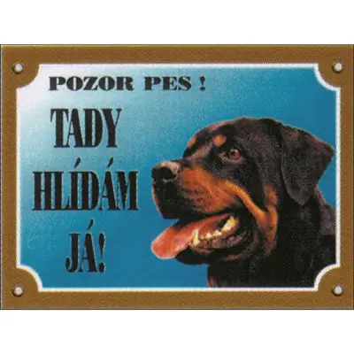 Tabulka rotweiler Tovární Cena