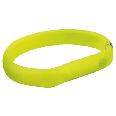 Ihned K Objednání USB svítící obojek PLOCHÝ, zelený (RP 2,10 Kč) L-XL 70 cm/18 mm