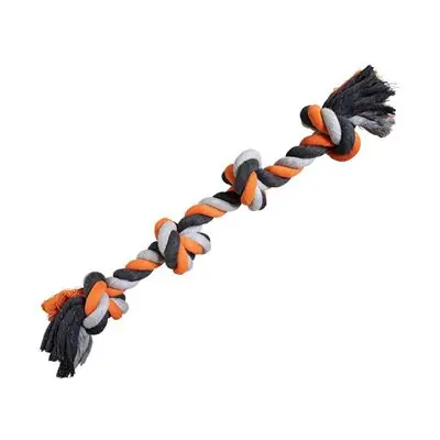 Uzel HipHop bavlněný 4 knoty, šedá, tm.šedá, oranžová 61cm, 700g Výhodná Nabídka