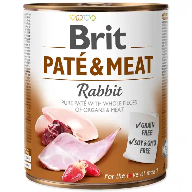 Konzerva BRIT Paté & Meat Rabbit (800g) Horká Nabídka