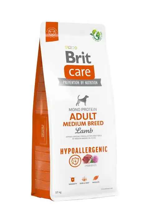 Brit Care Hypoallergenic Adult Medium Breed Lamb 12 kg Akční Nabídka