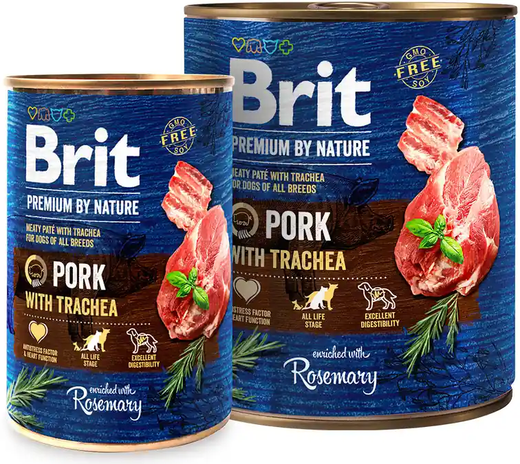 Brit Premium Dog by Nature konz Pork & Trachea 400g Cenová Bomba