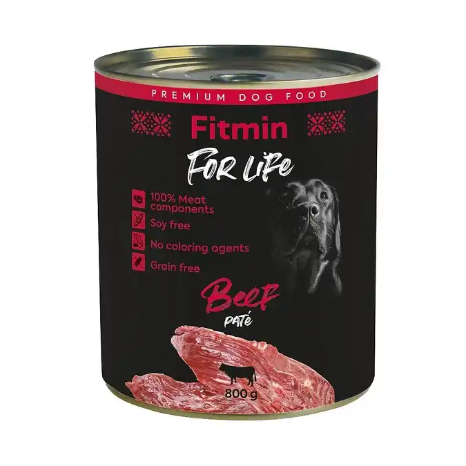 Akce Fitmin For Life Hovězí konzerva pro psy 800 g