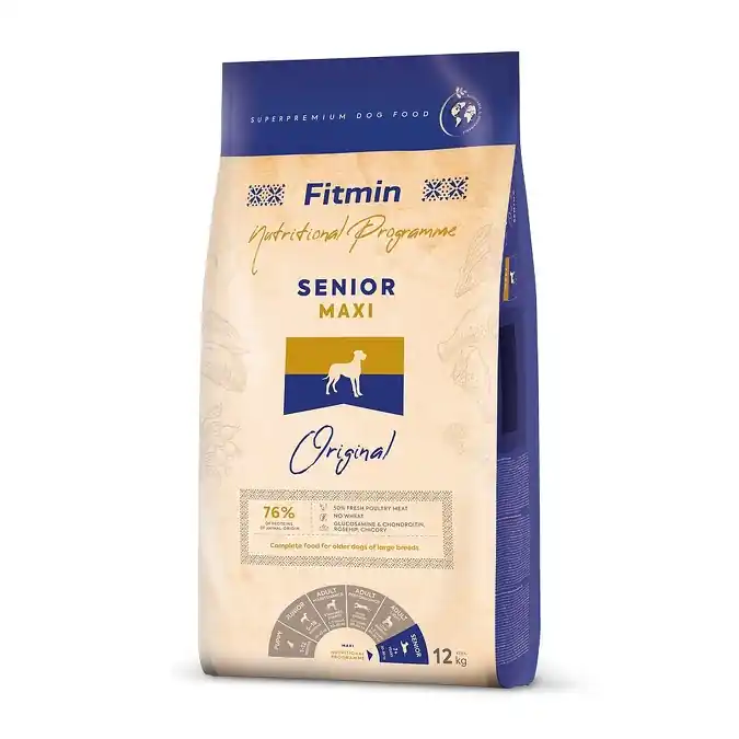 Fitmin Maxi Senior kompletní krmivo pro psy 12 kg Nejlepší Cena