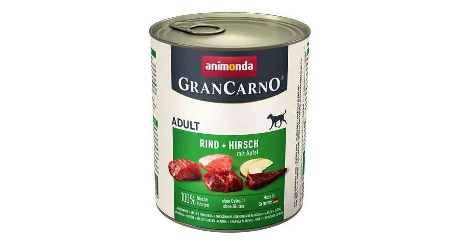 GRANCARNO Adult – jelení maso + jablka 800g Sleva