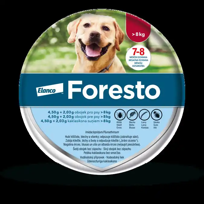 Vysoce Kvalitní Foresto obojek pro psy nad 8kg 70cm