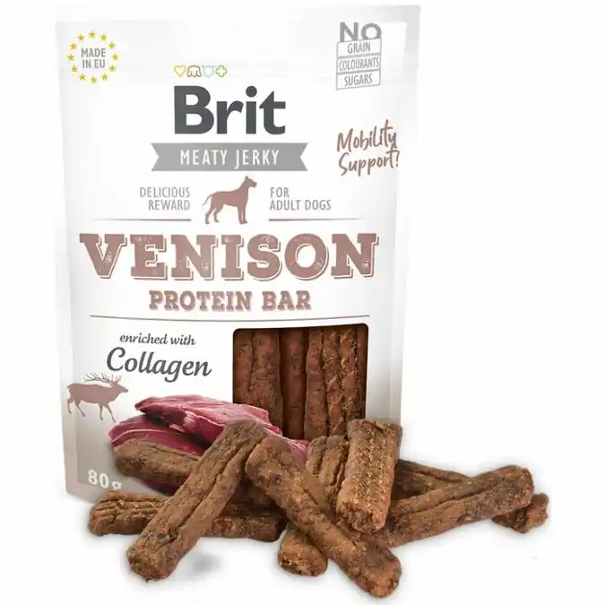 Nejlepší Volba Brit Jerky Venison Protein Bar 200g