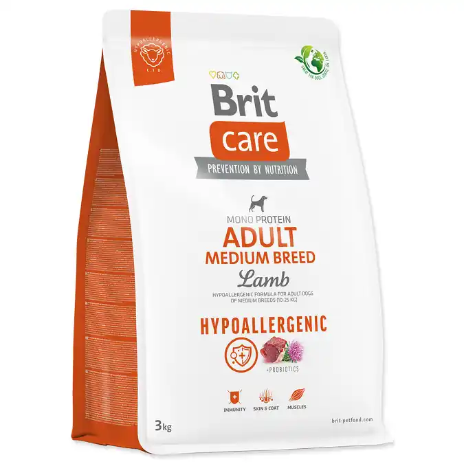 Brit Care Dog Hypoallergenic Adult Medium Breed 3kg Vysoce Kvalitní