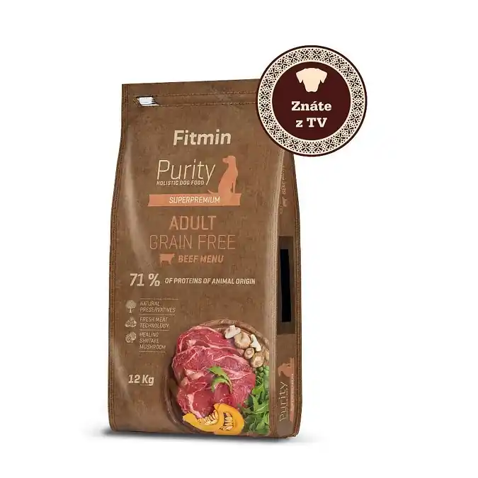 Poslední Šance Fitmin Dog Purity Grain Free Adult Beef 12 kg