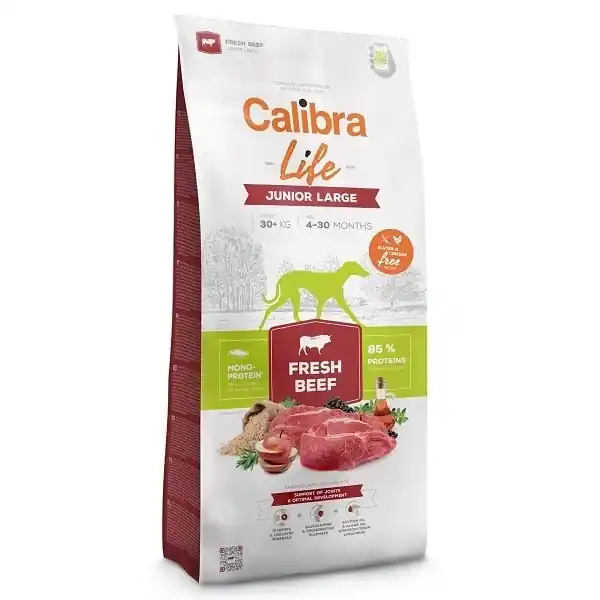 Nejlepší Cena Calibra Dog Life Junior Large Fresh Beef 12kg