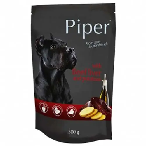 Horká Nabídka Piper Adult s hovězími játry a bramborami 500 g