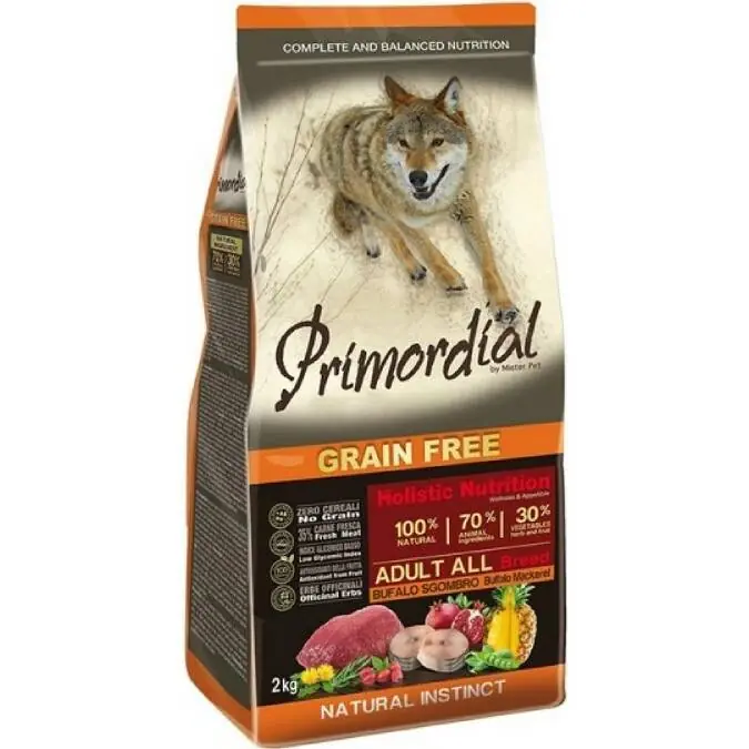 Primordial Adult Grain Free Buffalo and Mackerel 12 kg Výhodná Nabídka