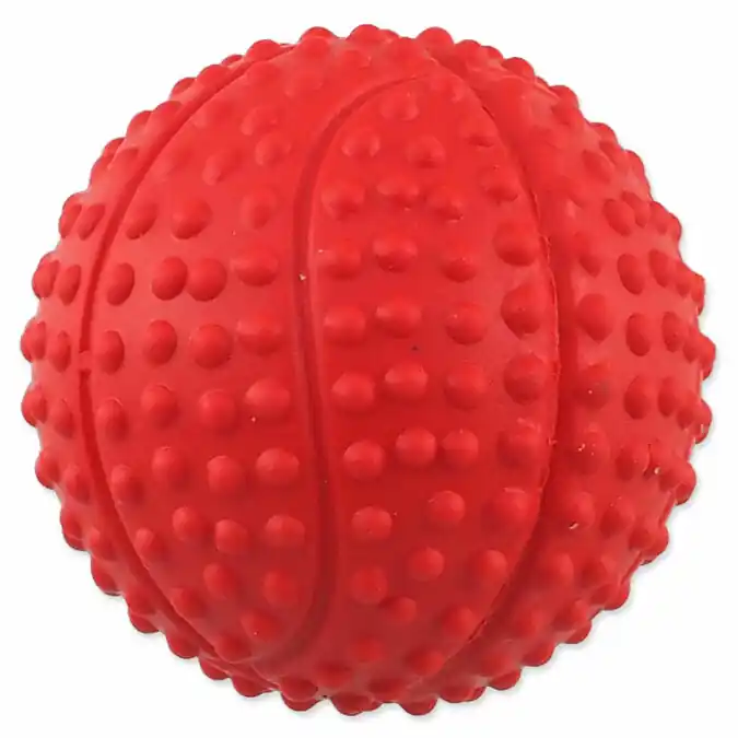Vrácení Zdarma Míček DOG FANTASY basketball s bodlinami pískací mix barev 5,5cm