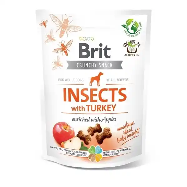 Sleva Brit Care Dog Crunchy Crack. Insec. Turkey Apples 200g