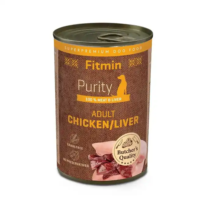Nízká Cena Fitmin Purity Konzerva kuřecí s játry pro psy 400 g