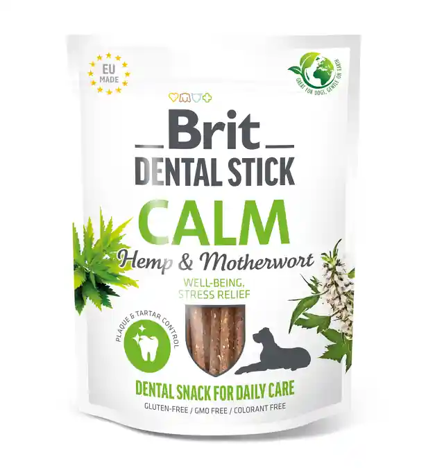 Horká Nabídka Brit Dog Dental Stick Calm with Hemp & Motherwort 251 g