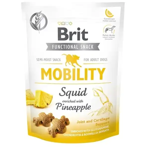 Brit Care Dog Functional Snack Mobility Squid 150g Finální Výprodej