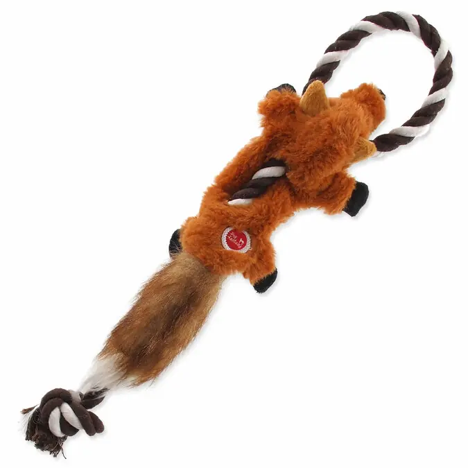 Kup Teď Hračka DOG FANTASY Skinneeez s provazem liška 35 cm 1ks