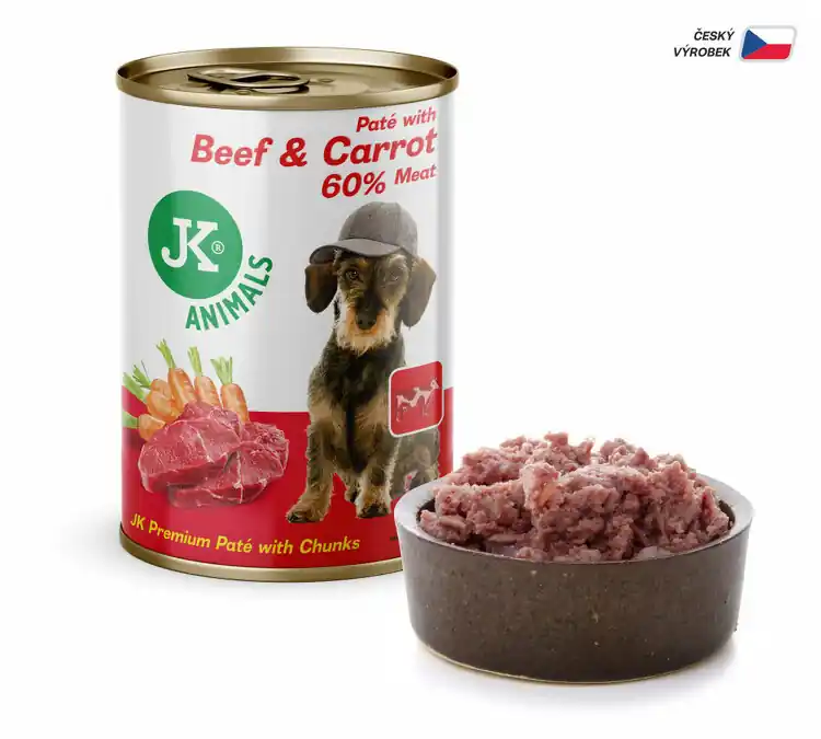 Víkendová Akce Konzerva Beef & Carrot, Premium Paté with Chunks 400g