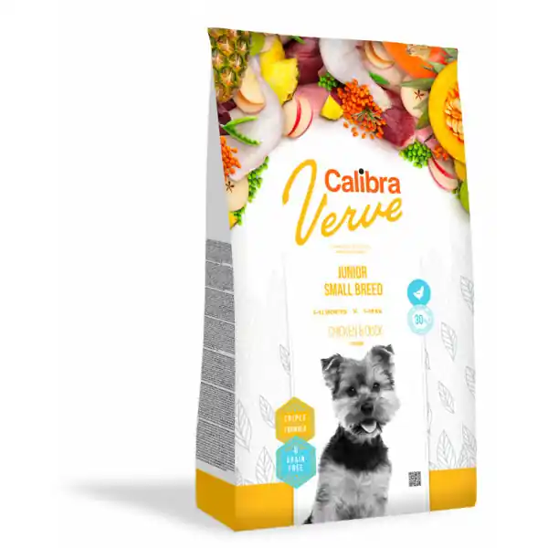 Horká Nabídka Calibra Dog Verve GF Junior Small Chicken & Duck 6 kg
