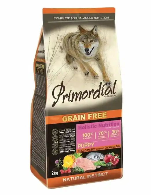 Vysoce Kvalitní Primordial Puppy Grain Free Chicken & Sea Fish 12 kg