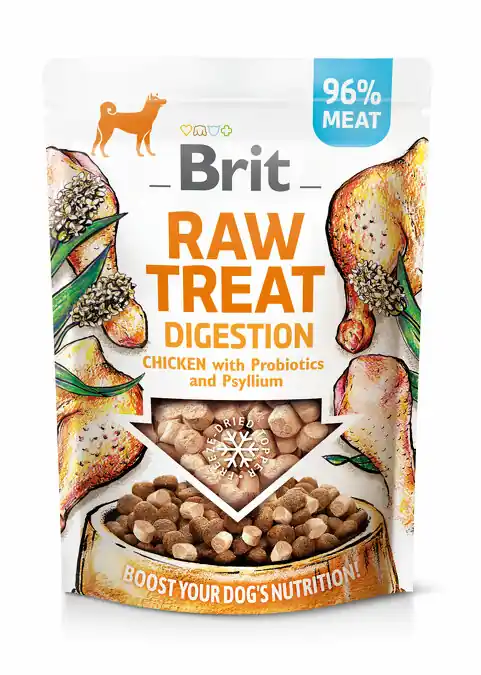 Brit Raw Treat Dog Digestion, Chicken 40g Cenová Bomba