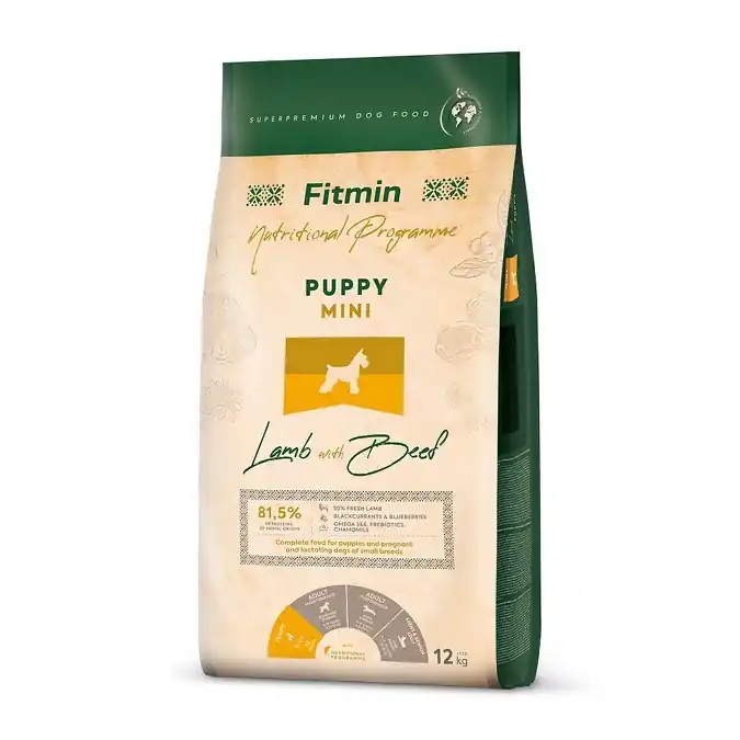 Přímo Od Výrobce Fitmin Puppy Mini Lamb & Beef 12 kg
