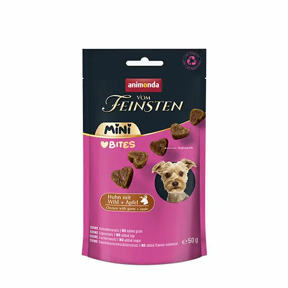 Odeslání Ihned ANIMONDA VF Mini Bites pamlsky – kuře, zvěřina, jablko 50 g