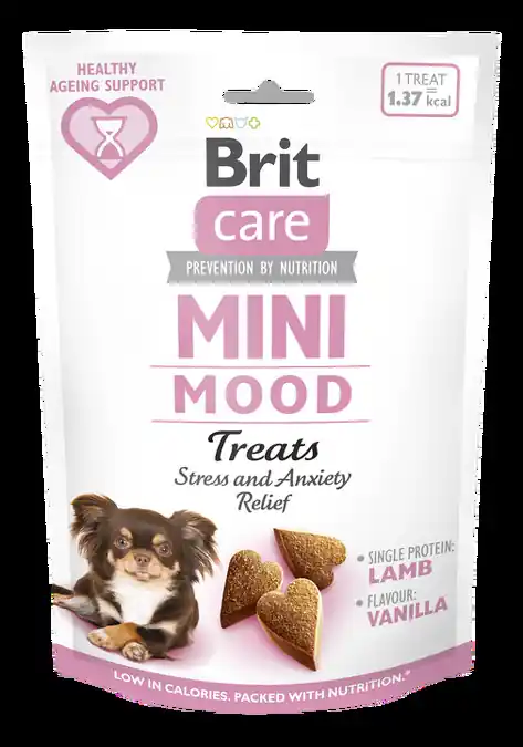 Dokud Zásoby Vydrží Brit Care Dog Mini treats MOOD 50 g