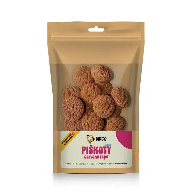Vysoce Kvalitní DINGO piškoty s červenou řepou, 90g