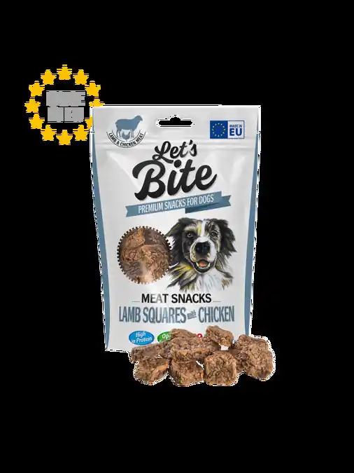 Let´s Bite Meat Snacks. Lamb Squares with Chicken 80 g Dokud Zásoby Vydrží