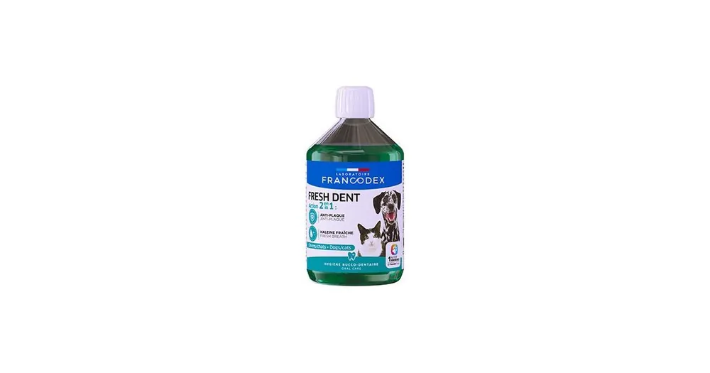 Jen Po Omezenou Doba Francodex Fresh Dent 2v1 pro psy a kočky 500ml