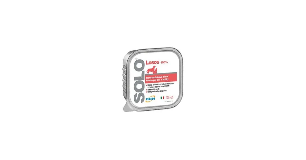 Rychlé Dodání SOLO Salmone 100% (losos) vanička 100g