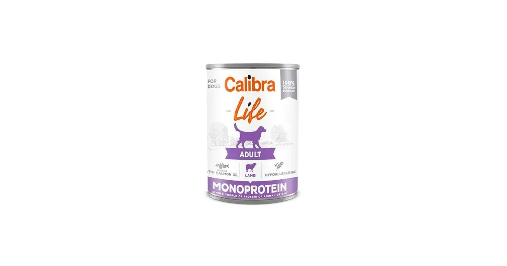Calibra Dog Life konz.Adult Lamb 400g Akce