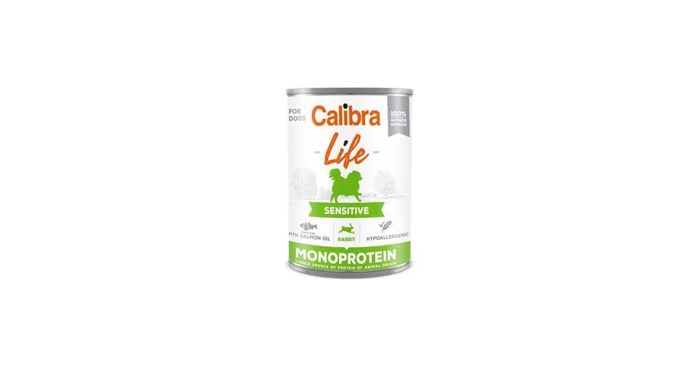 Calibra Dog Life konz.Sensitive Rabbit 400g Rychlé Dodání
