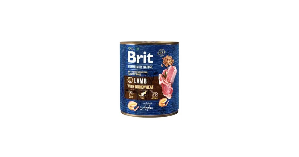 Brit Premium Dog by Nature konz Lamb&Buckwheat 800g Expresní Doručení