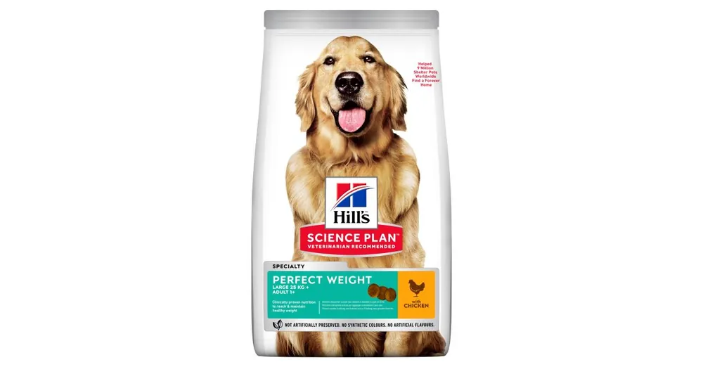 Nejprodávanější Hills Science Plan Canine Perfect Weight Adult Large Chicken 12kg
