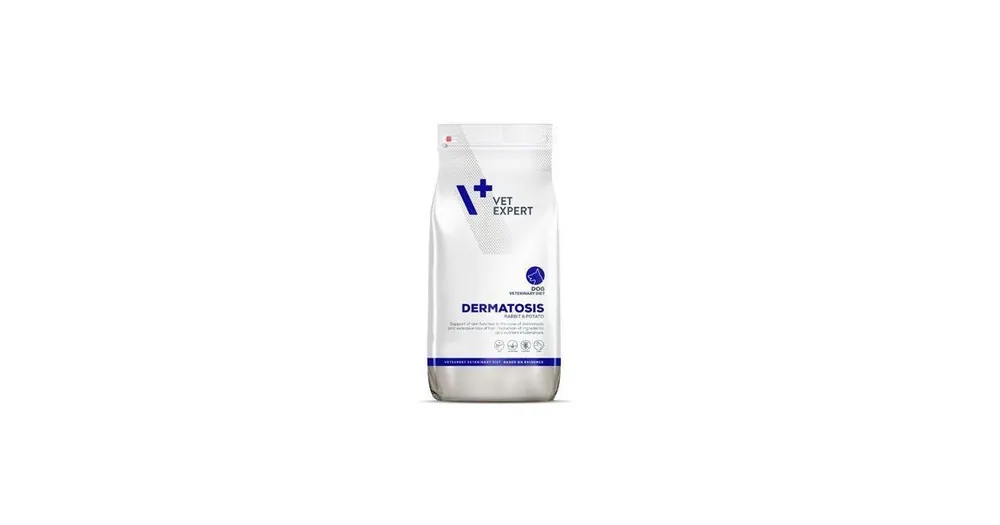 Speciální Cena VetExpert VD 4T Dermatosis Dog Rabbit&Potato 12kg
