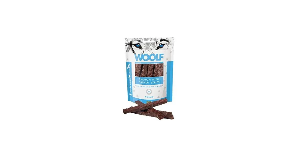 WOOLF Classic poch. Salmon with Carrot Strips 100g Sezónní Sleva
