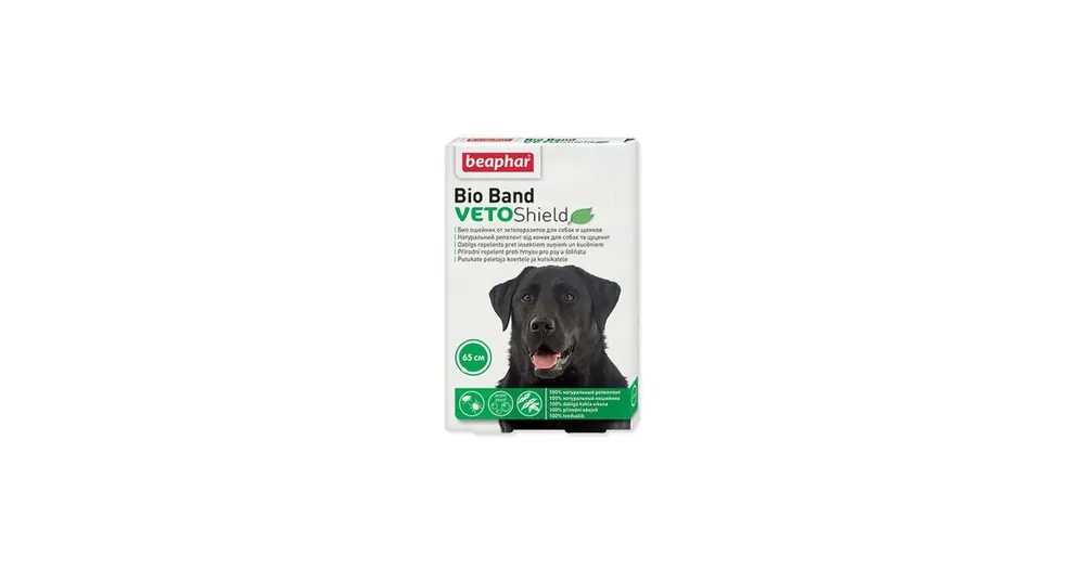 Přímo Od Výrobce Beaphar Obojek repelent. pes Bio Band Plus VetoSh.65cm
