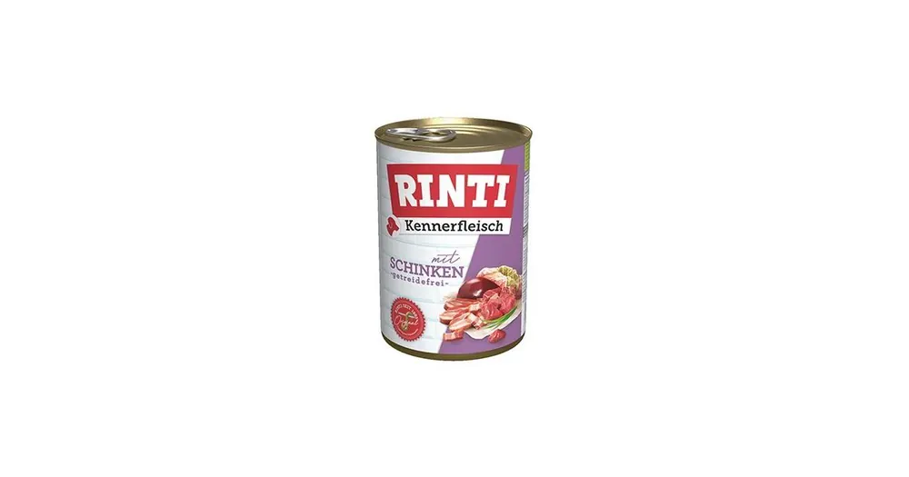 Cenově Výhodný Rinti Dog Kennerfleisch konzerva šunka 400g