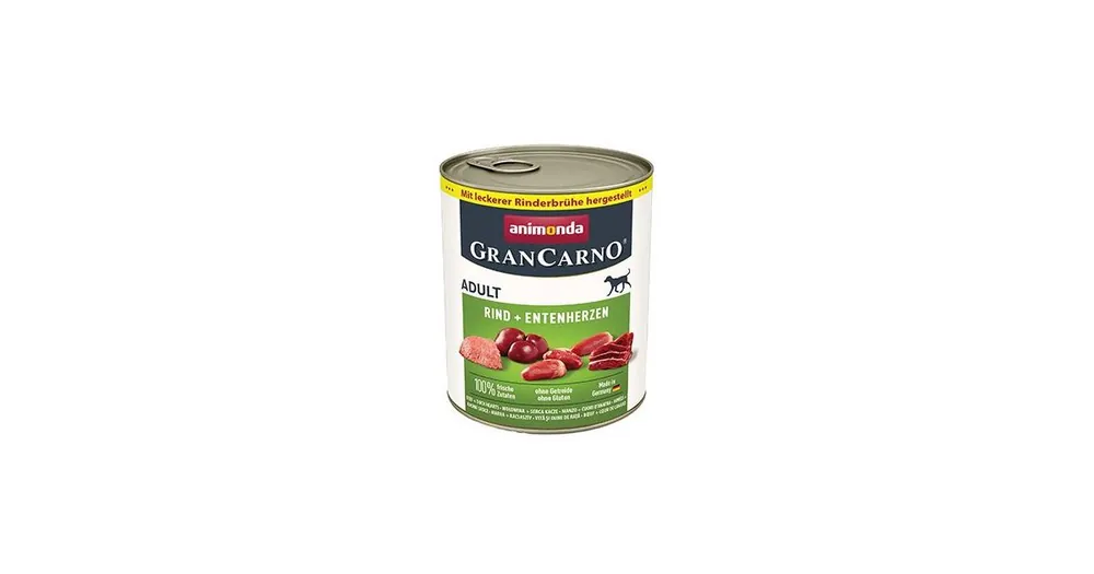 Super Cena Animonda pes GRANCARNO konz. Adult hov/kach.srdce 800g