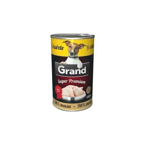 GRAND Dog konz. SuperPremium 1/2 kuřete 1300g Sleva