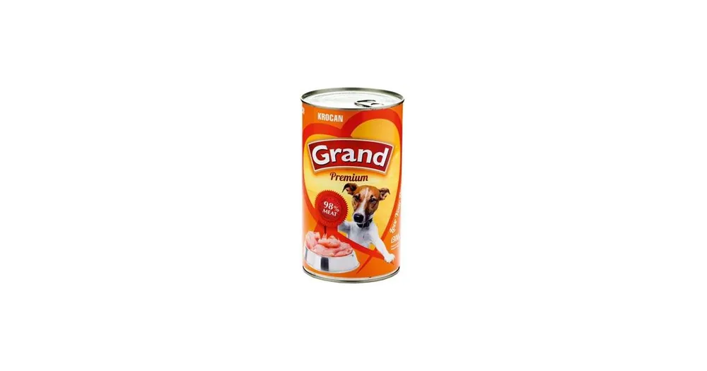 Autentický GRAND Dog konz. Premium krocan 1300g