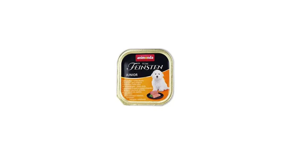 Animonda paštika Vom Feinsten Junior drůbeží a krůtí srdce 150g Odeslání Ihned