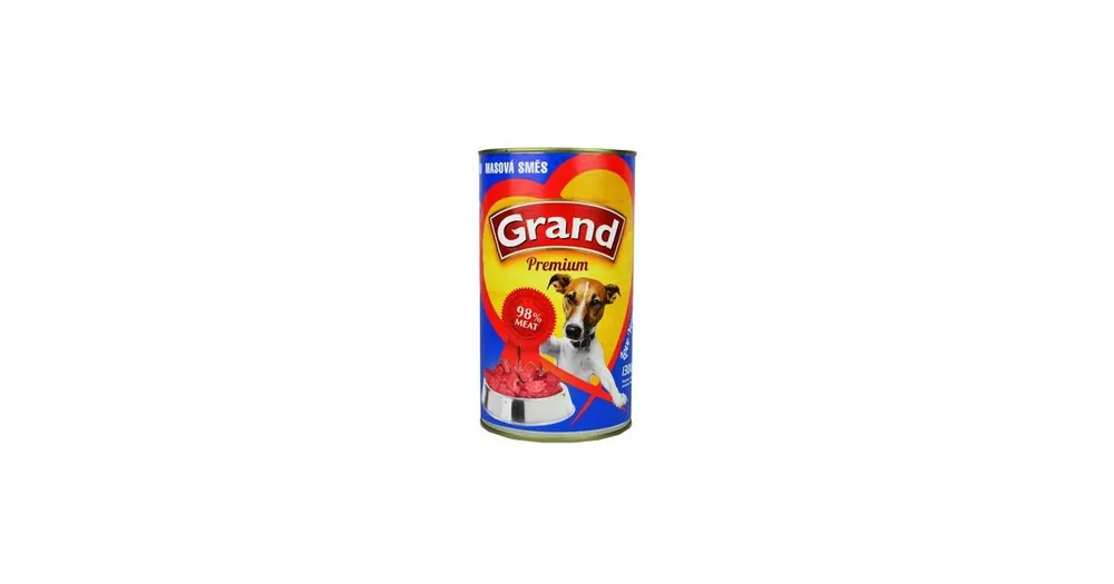 GRAND Dog konz. Premium masová směs 1300g Top Prodej